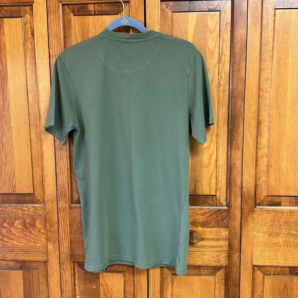 Home Of The Brave Graphic Land of the Free Because of the Brave Green T-Shirt M - Picture 3 of 7